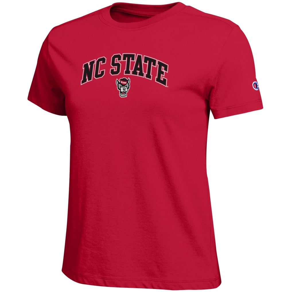  NC State Wolfpack Champion Women's Arched Over Logo T-Shirt - Red