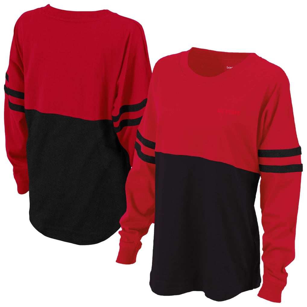 NC State Wolfpack Women's Pom Pom Long Sleeve Jersey - Red/Black