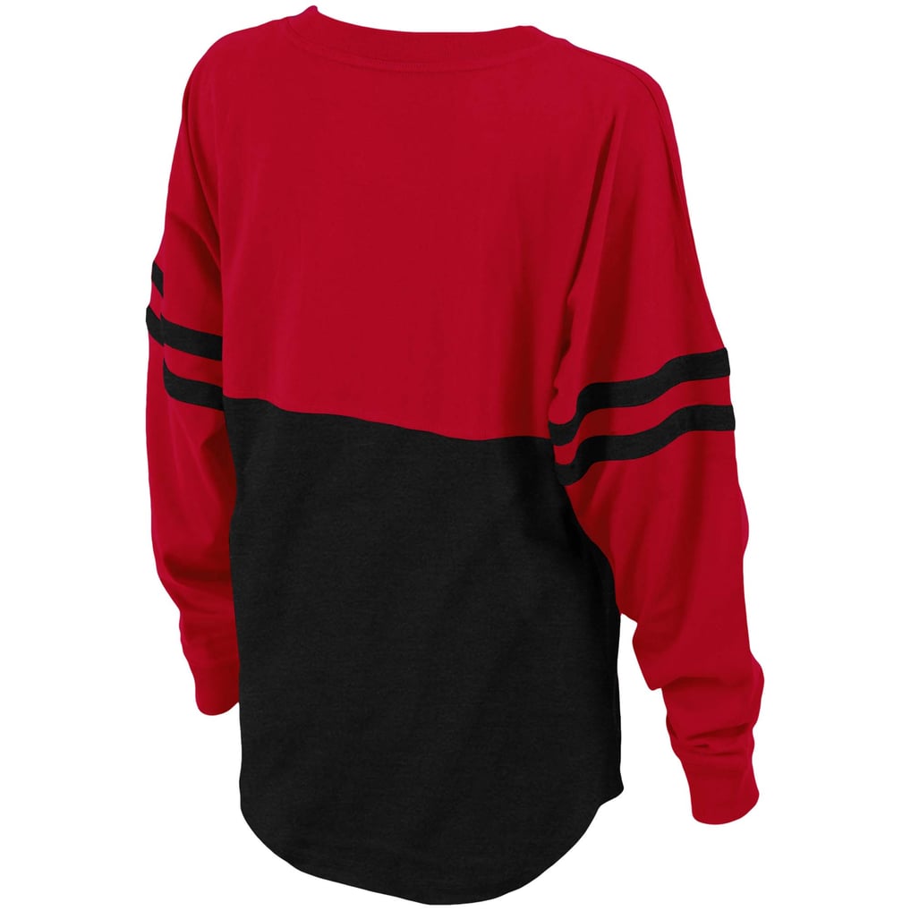 NC State Wolfpack Women's Pom Pom Long Sleeve Jersey - Red/Black