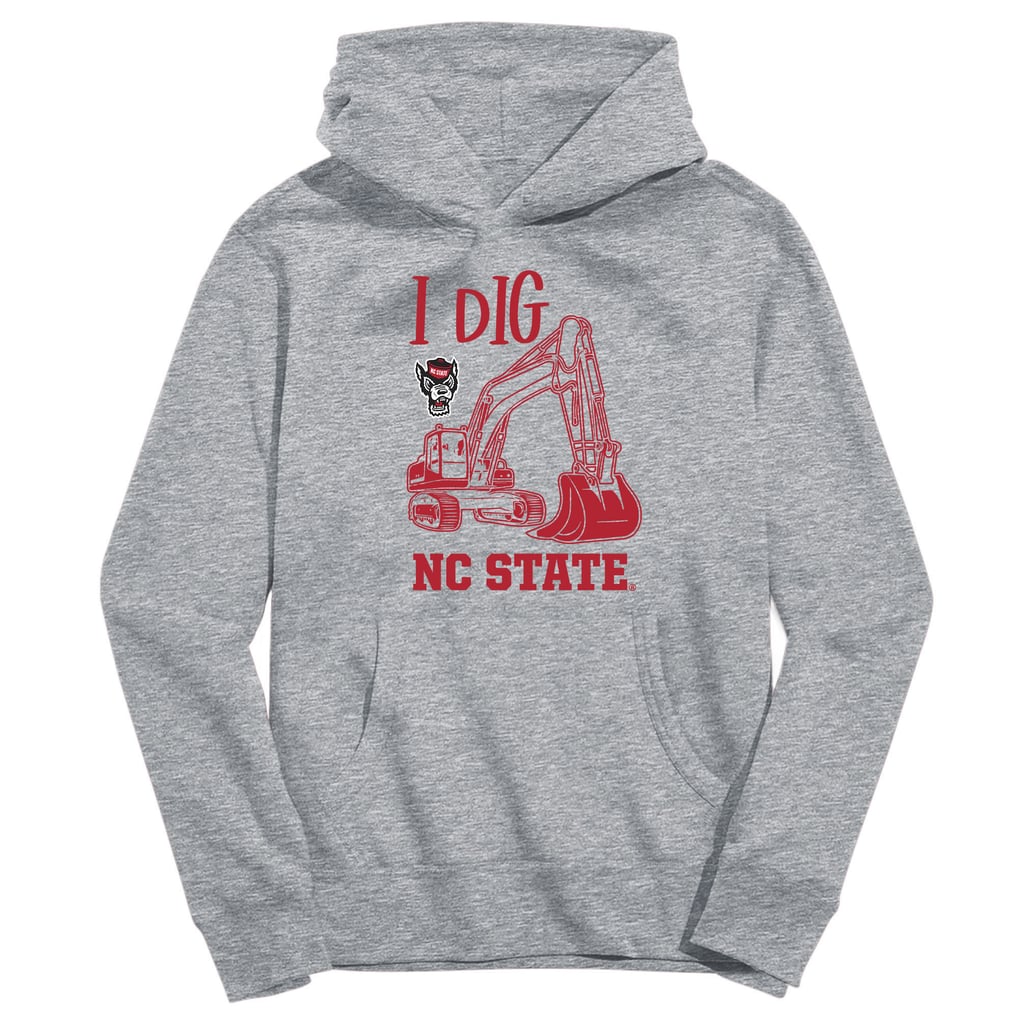 NC State Wolfpack Vive La Fete Youth Excavator Pullover Hoodie - Gray