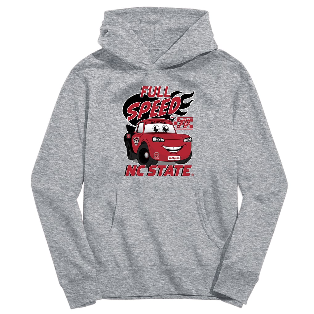 NC State Wolfpack Vive La Fete Youth Full Speed Pullover Hoodie - Gray