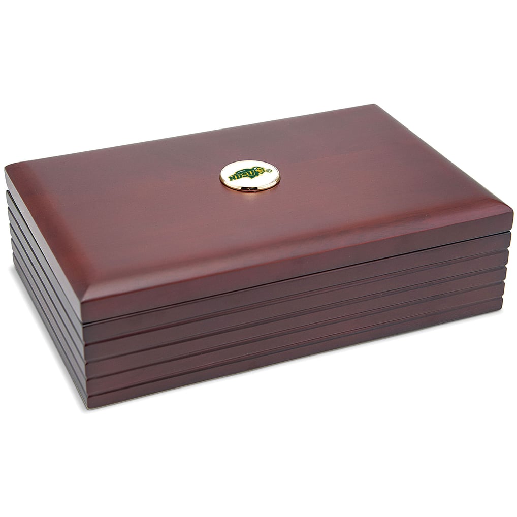 NDSU Bison 9'' x 6'' Rosewood Desk Box - Brown