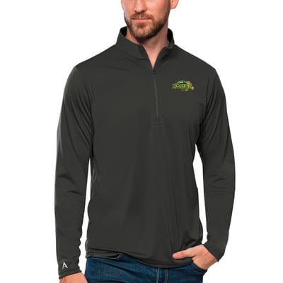 NDSU Bison Antigua Tribute Quarter-Zip Top - Charcoal