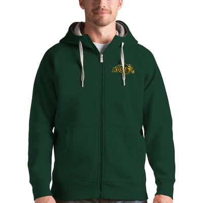 NDSU Bison Antigua Victory Full-Zip Hoodie - Green