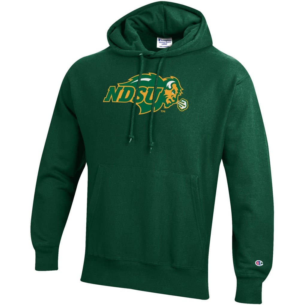NDSU Bison Champion Reverse Weave Fleece Pullover Hoodie - Green