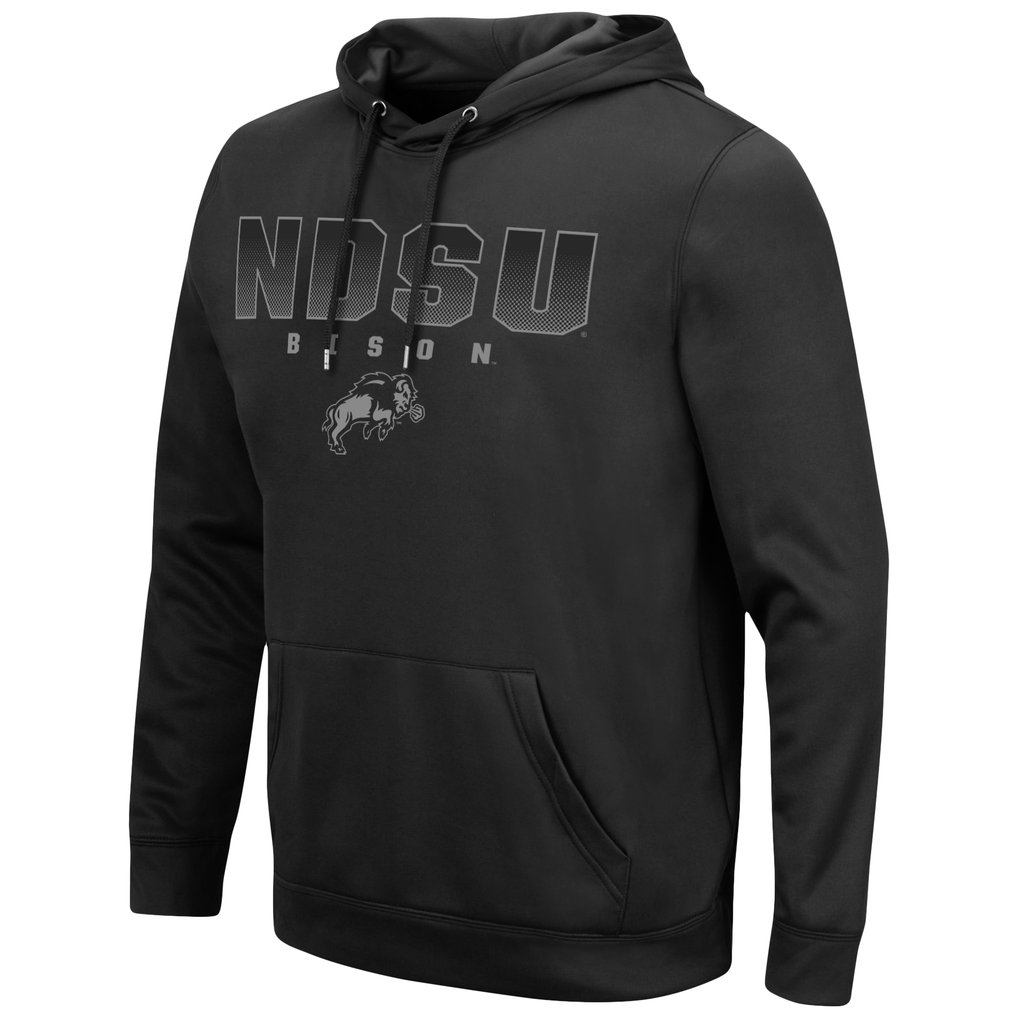 NDSU Bison Colosseum Blackout 3.0 Pullover Hoodie - Black
