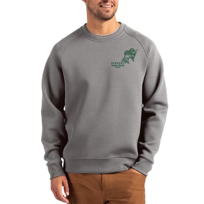 NDSU Bison Cutter & Buck Roam Recycled Pullover - Gray