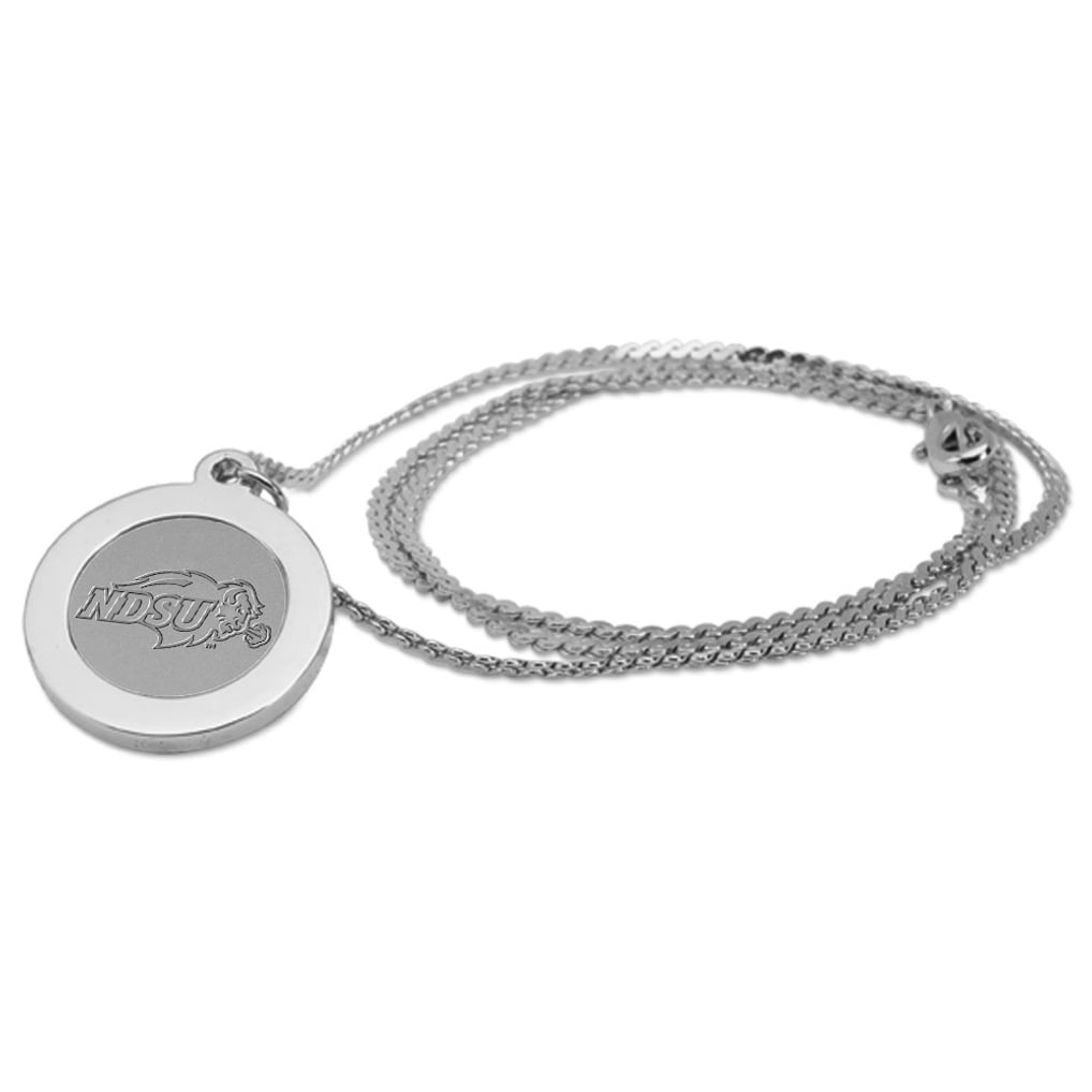 NDSU Bison Women's Pendant Necklace - Silver