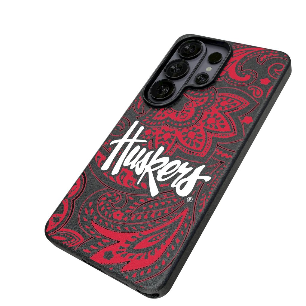 Nebraska Huskers Keyscaper Paisley Galaxy Magnetic Bump Case