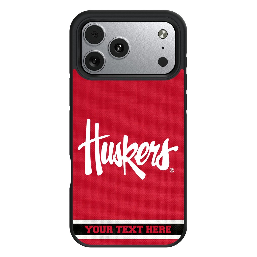 Nebraska Huskers Keyscaper Personalized Bump Case with 8.2ft Drop Protection
