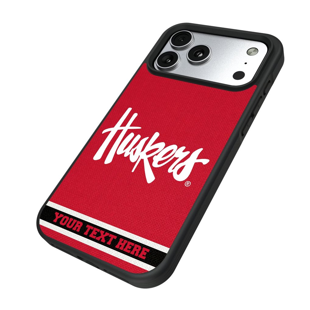Nebraska Huskers Keyscaper Personalized Bump Case with 8.2ft Drop Protection