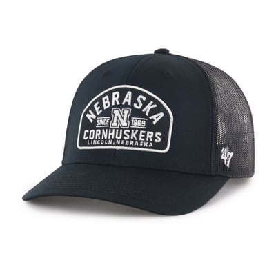  Nebraska Huskers '47 Leland Trucker Adjustable Hat - Black