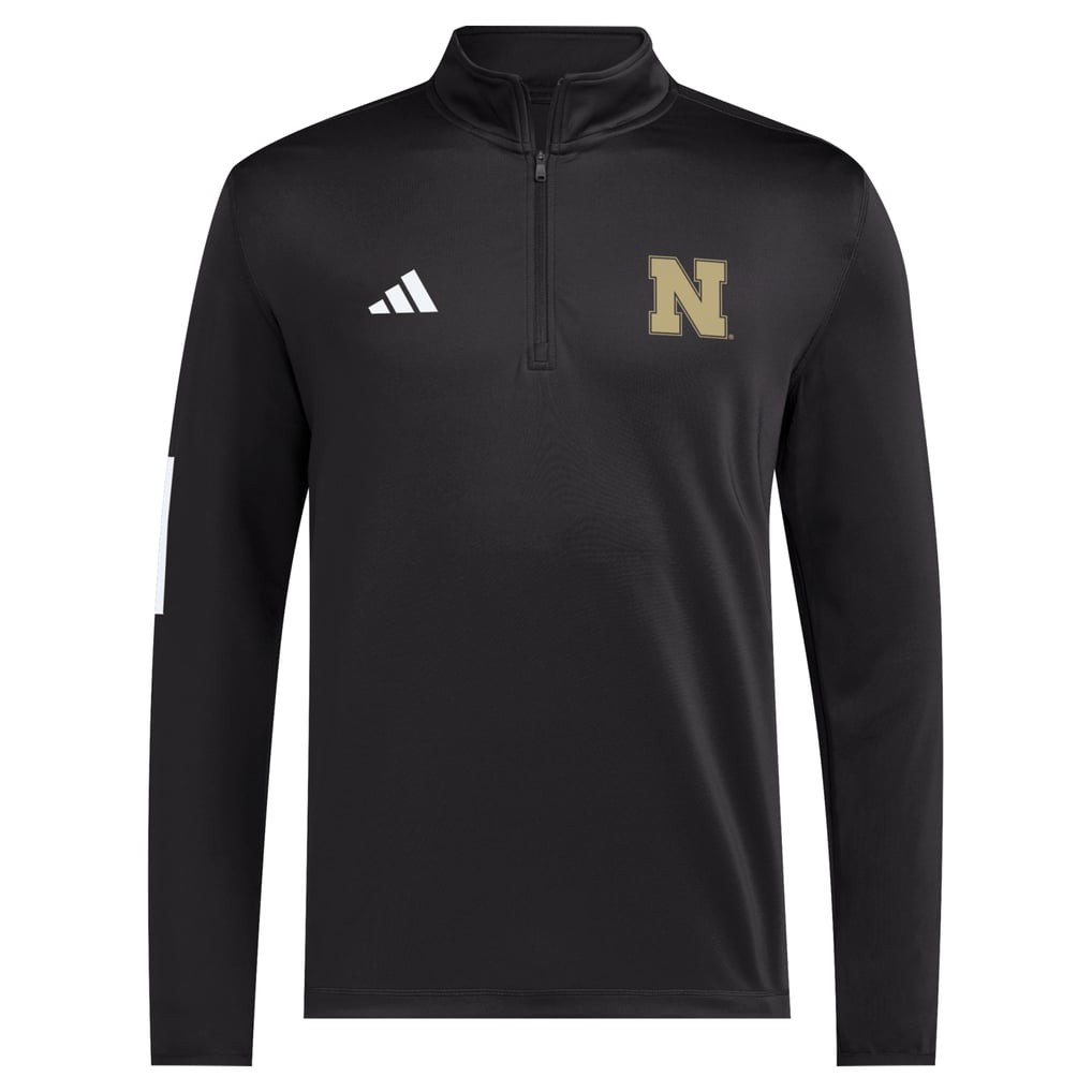 Nebraska Huskers adidas Half-Zip Golf Jacket - Black