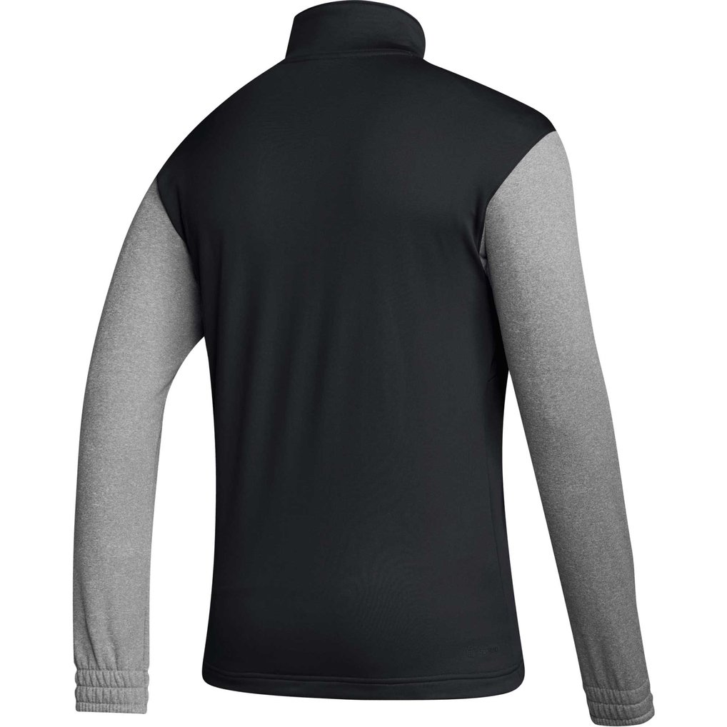 Nebraska Huskers adidas Sideline AEROREADY Half-Zip Top - Black