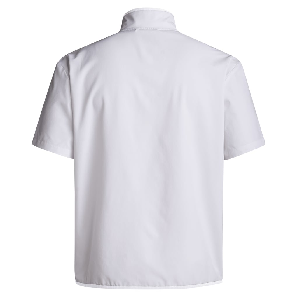 Nebraska Huskers adidas 2024 Coaches Sideline Half-Zip Short Sleeve Jacket - White