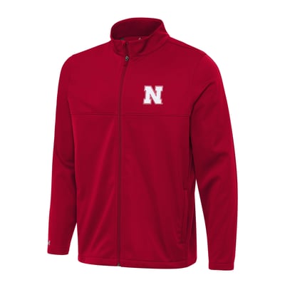 Nebraska Huskers Antigua Links 2 Full-Zip Golf Jacket - Red
