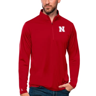 Nebraska Huskers Antigua Tribute Quarter-Zip Top - Scarlet