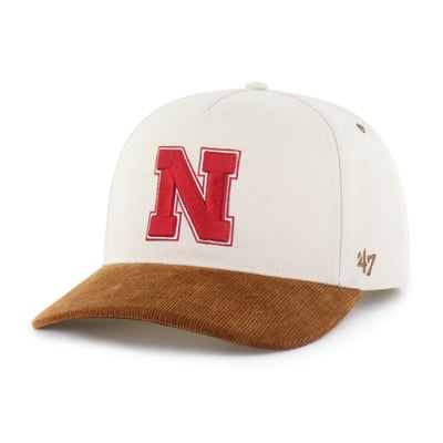 Nebraska Huskers Carhartt x '47 Undyed Relaxed Hitch Adjustable Hat - Natural/Brown