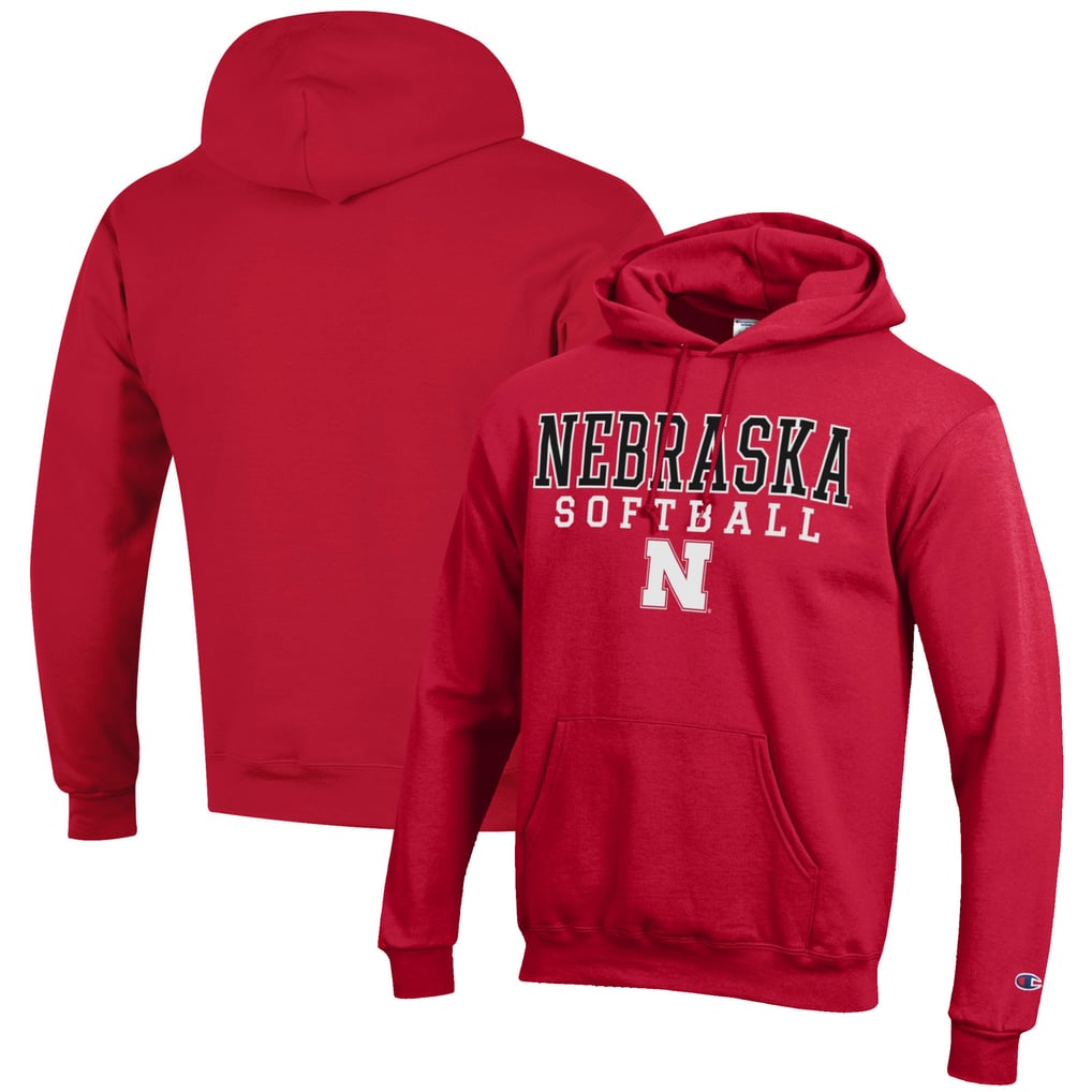 Nebraska Huskers Champion Softball Stack Pullover Hoodie - Scarlet