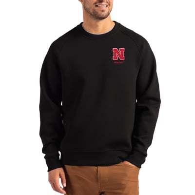 Nebraska Huskers Cutter & Buck Roam Recycled Pullover - Black