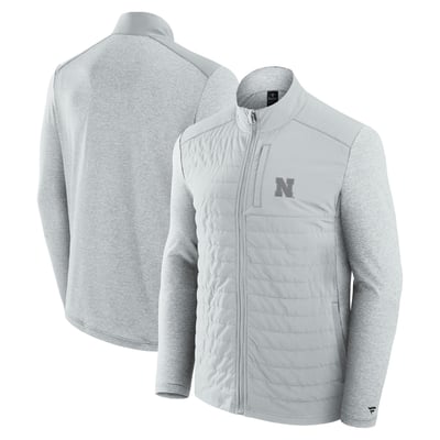 Nebraska Huskers Fanatics Tonal Primary Logo Full-Zip Jacket - Gray