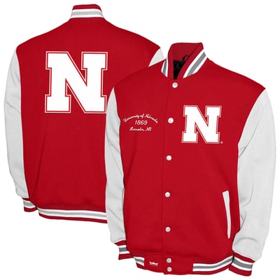 Nebraska Huskers Franchise Club Fleece Varsity Full-Snap Jacket - Scarlet