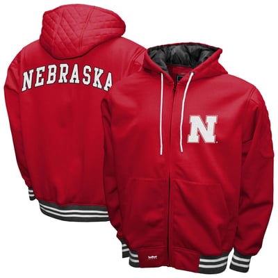Nebraska Huskers Franchise Club Grind Full-Zip Hoodie Jacket - Scarlet