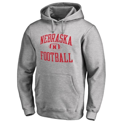 Nebraska Huskers First Sprint Pullover Hoodie - Heather Gray