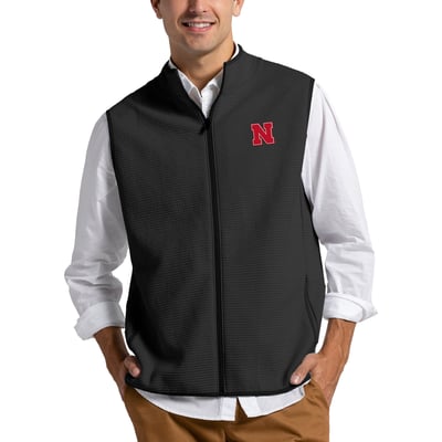 Nebraska Huskers League Collegiate Wear  Summit Full-Zip Vest - Black