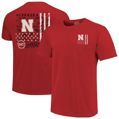  Nebraska Huskers Comfort Colors OHT Camo Overlay T-Shirt - Scarlet