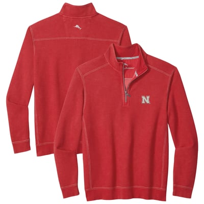 Nebraska Huskers Tommy Bahama Montego Bay Half-Zip Jacket - Scarlet