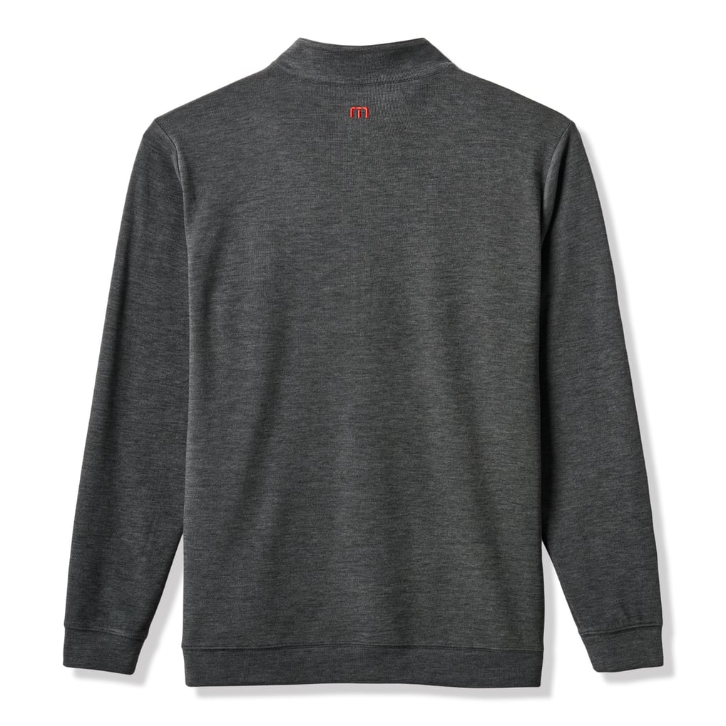 Nebraska Huskers TravisMathew Cloud Home Game Quarter-Zip Tri-Blend Pullover - Heather Black