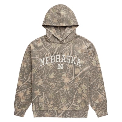 Nebraska Huskers Uscape Apparel Back Bay Fleece Hoodie - Camo