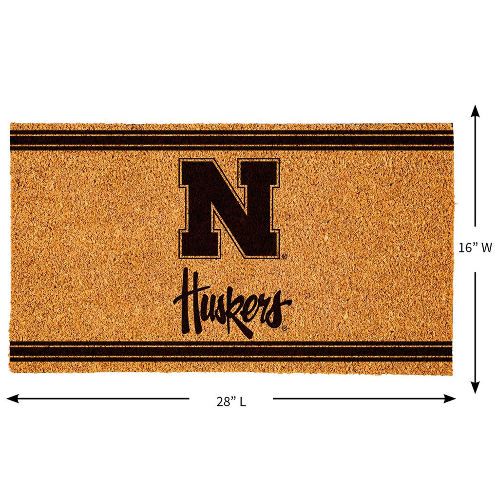 Nebraska Huskers 16" x 28" Logo Turf Mat