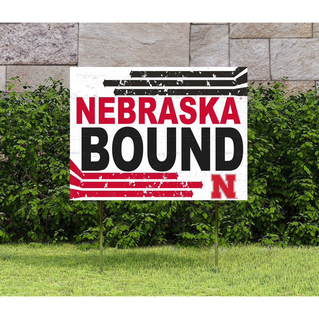 Nebraska Huskers 18'' x 24'' Bound Yard Sign