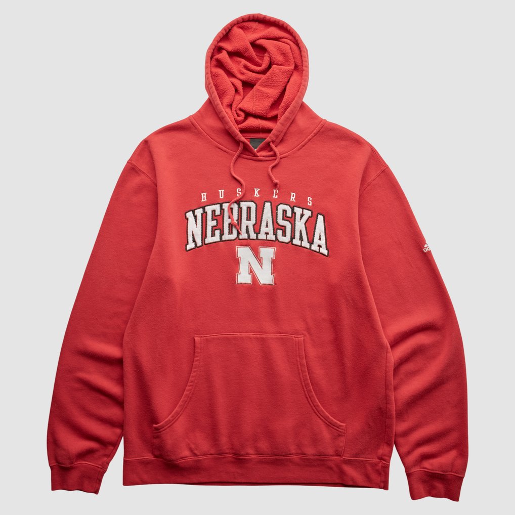 Nebraska Huskers Adidas 2000s Pullover Sweatshirt - Red - M by Fanatics Real Vintage