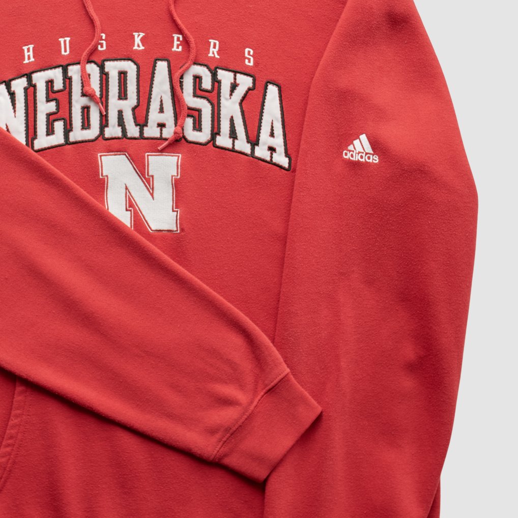 Nebraska Huskers Adidas 2000s Pullover Sweatshirt - Red - M by Fanatics Real Vintage