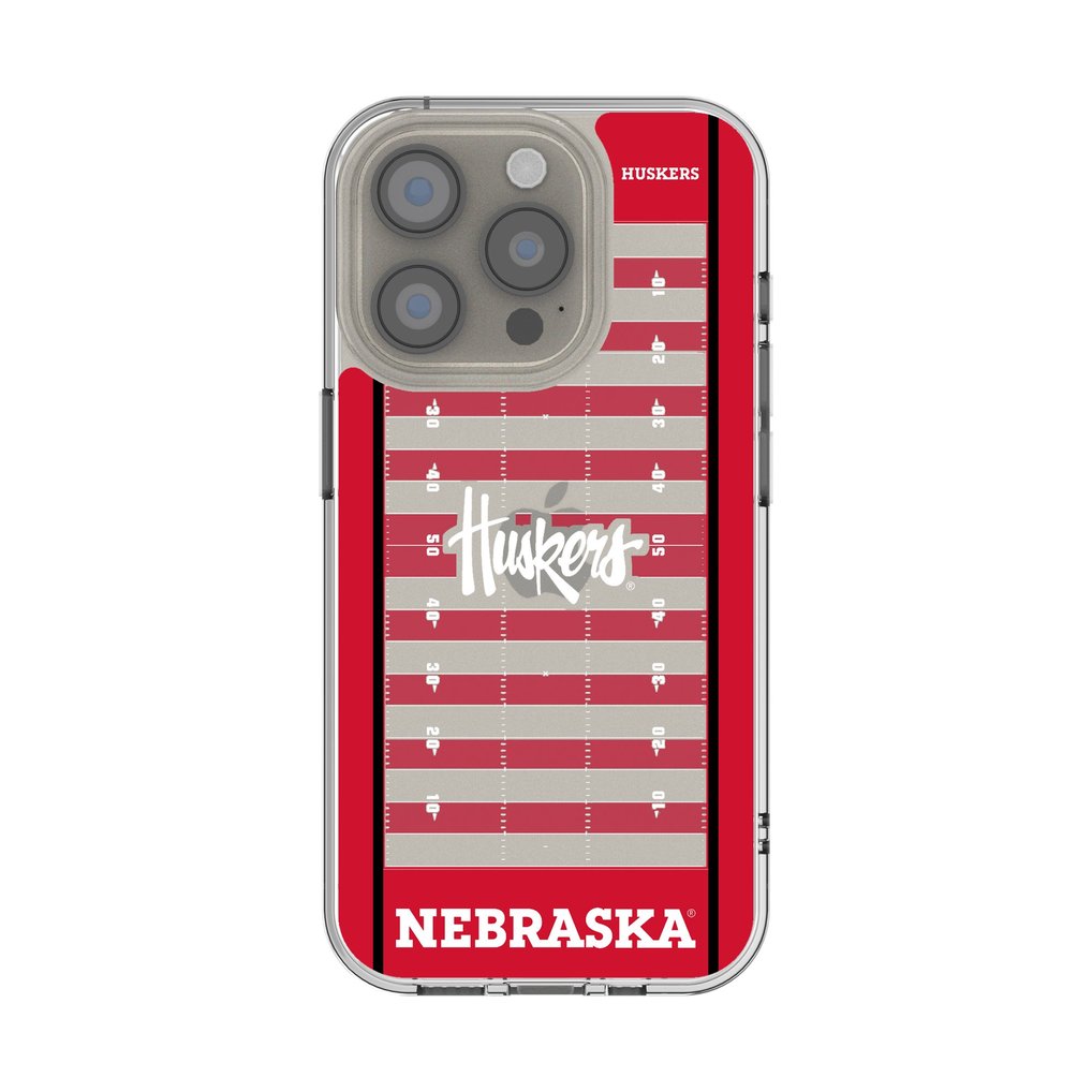 Nebraska Huskers iPhone Clear Football Field Design Case