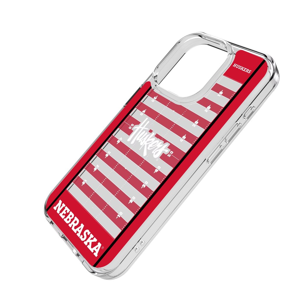 Nebraska Huskers iPhone Clear Football Field Design Case