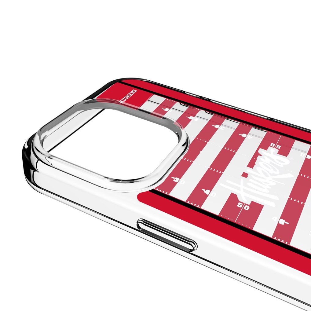 Nebraska Huskers iPhone Clear Football Field Design Case
