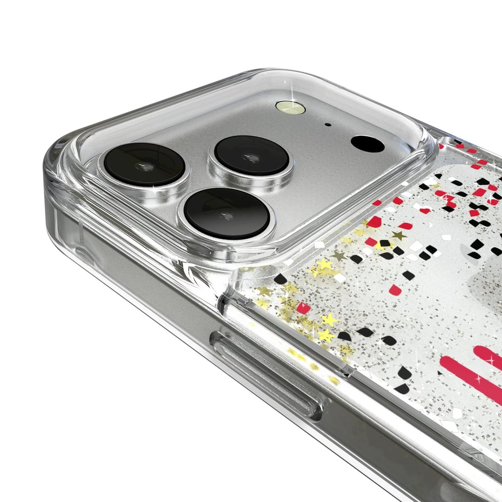 Nebraska Huskers iPhone Glitter Confetti Design Case