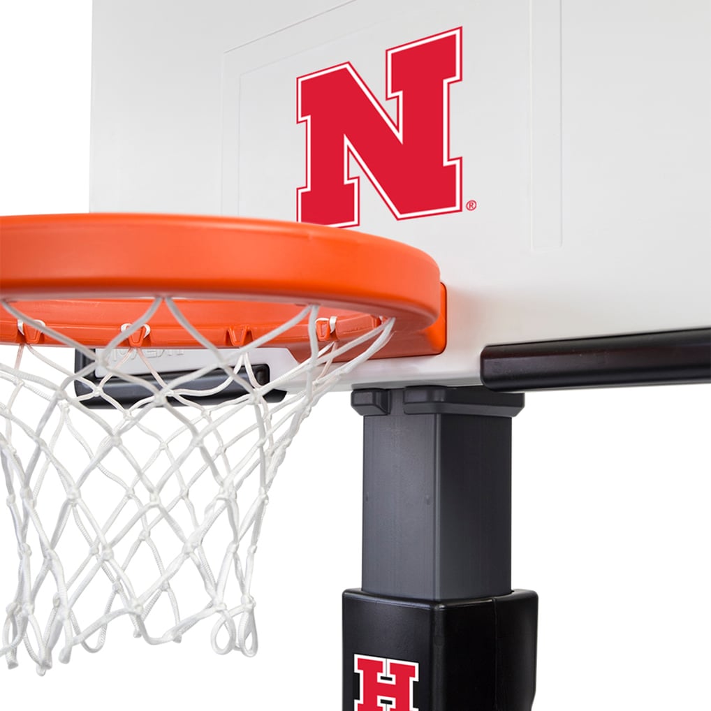 Nebraska Huskers Team Adjustable Basketball Set