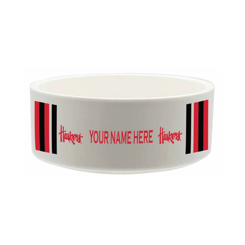 Nebraska Huskers The Memory Company 35oz. Personalized Ceramic Pet Bowl