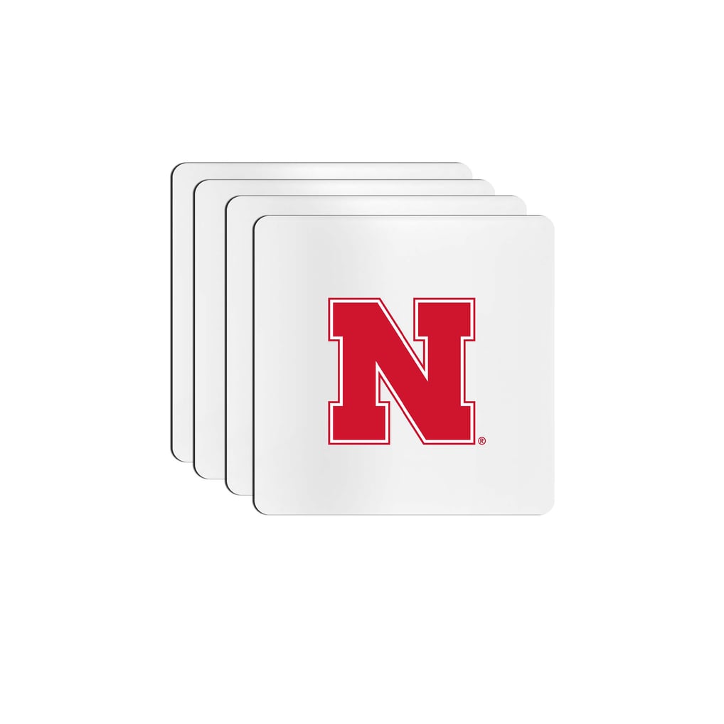 Nebraska Huskers The Memory Company Square Ceramic Coaster Set