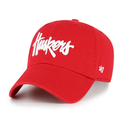  Nebraska Huskers '47 Unisex Clean Up Adjustable Hat - Red
