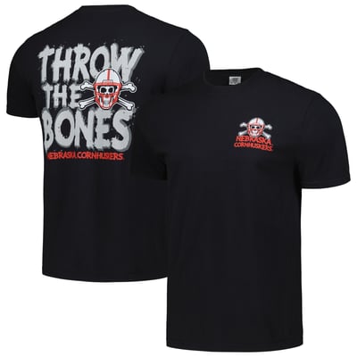 Nebraska Huskers Unisex Hyper Local Throw the Bones T-Shirt - Black
