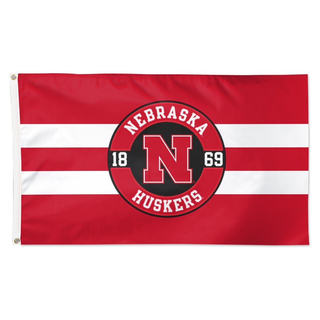 Nebraska Huskers WinCraft 3' x 5' Applique Flag