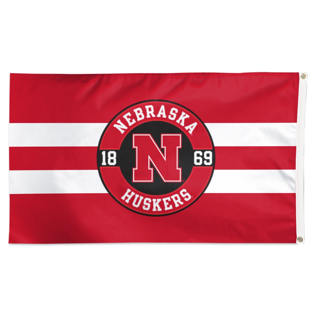 Nebraska Huskers WinCraft 3' x 5' Applique Flag