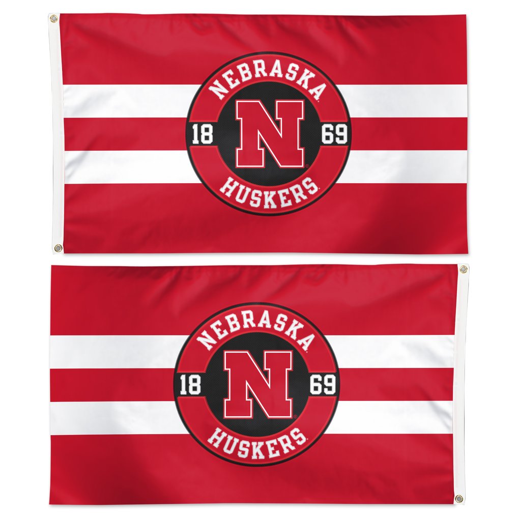 Nebraska Huskers WinCraft 3' x 5' Applique Flag