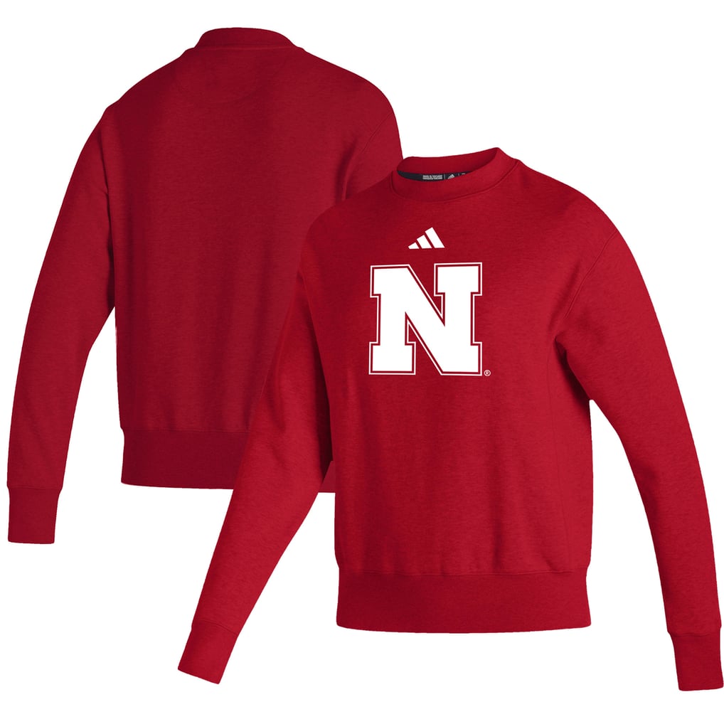  Nebraska Huskers adidas Women's Premium Retro Pullover Sweatshirt - Scarlet